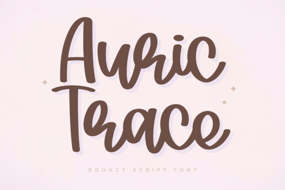 Auric Trace: A Playful Script Font for Digital Design