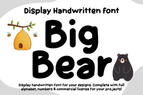 Big Bear Font: A Friendly Face for Your Handmade Creations