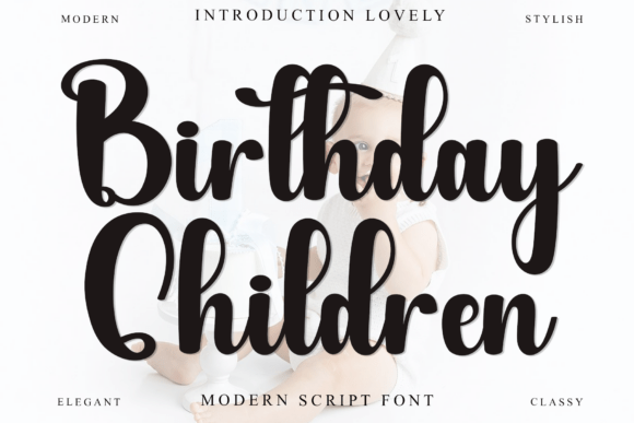 Birthday Children Font Review