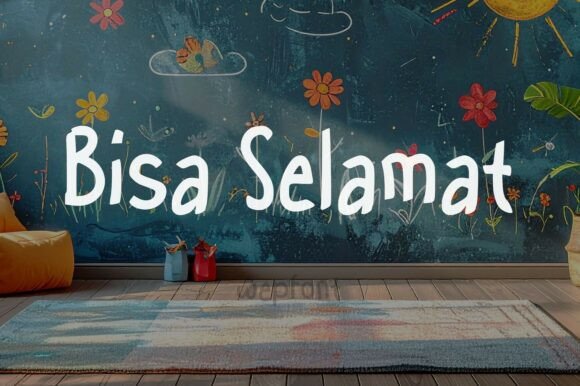 Bisa Selamat: A Playful Script Font for Editorial Design