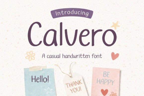 Calvero: A Warm Handwritten Font for Real Branding Projects