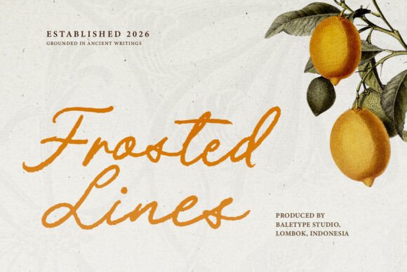 Frosted Lines: A Script Font for Impactful Digital Design