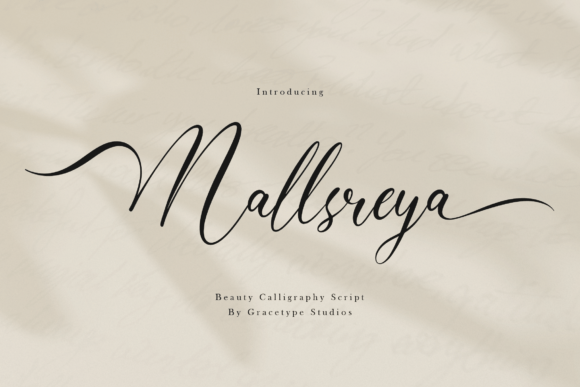 Mallsreya: A Script Font for Editorial Elegance