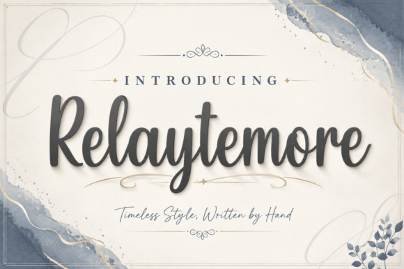Relaytemore: A Script Font for Editorial Sophistication