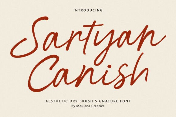 Sartyan Canish: A Script Font for Editorial Elegance