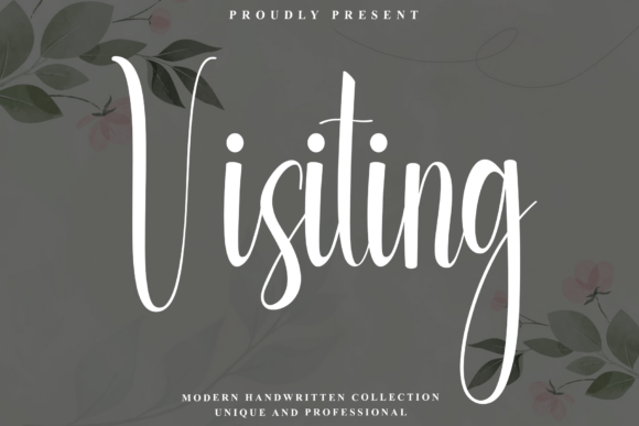 Visiting: A Script Font for Modern Web Design